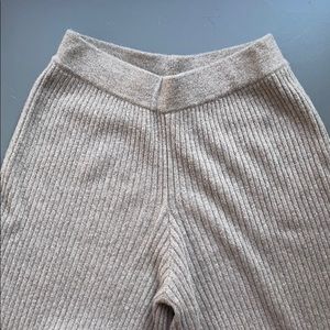 Nap 100% Cashmere Rib Knit Bottoms
